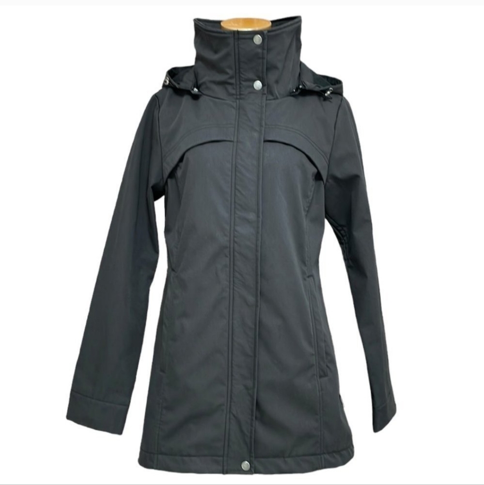 Mia Melon NWT Waterproof Hannah Jacket Detachable Hood Coat Black Size Small S